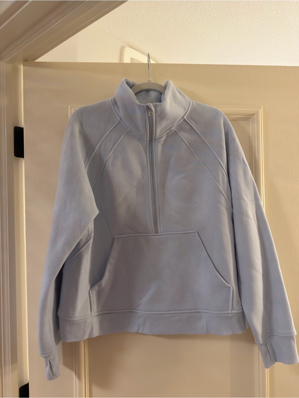 Danskin Light Blue Quarter-Zip Fleece Pullover - Men